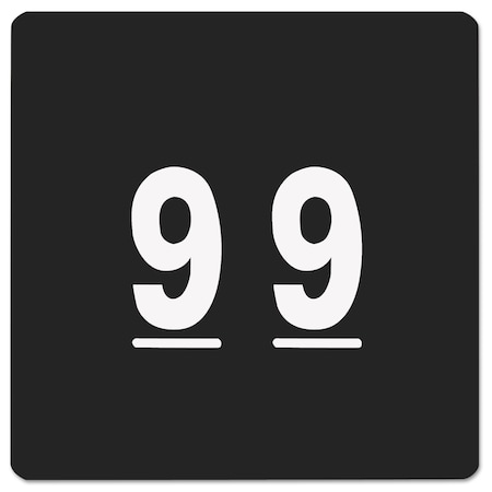 Smead Labels, End Tab, 7, Black 67429